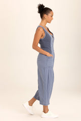 Linen Macgowan Wide Leg Cargo Jumpsuit