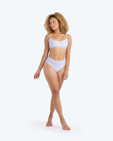 The Wanderlust Bikini Top - Vintage Floral in Lavender