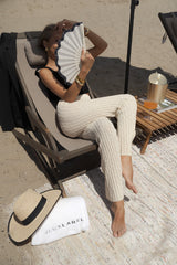 Ivory Lanah Knit Flare Pants