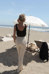 Ivory Lanah Knit Flare Pants