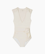 The Breaker Belted One-Piece - White Sand