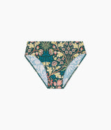 The Classic Mid-Rise Bikini Bottom - Hyacinth in Sunburst & Teal