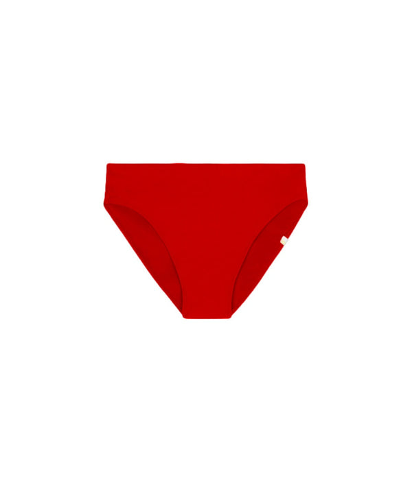 The Classic Mid-Rise Bikini Bottom - Lava