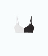 The Split Wanderlust Bikini Top - Sea Urchin & White Sand