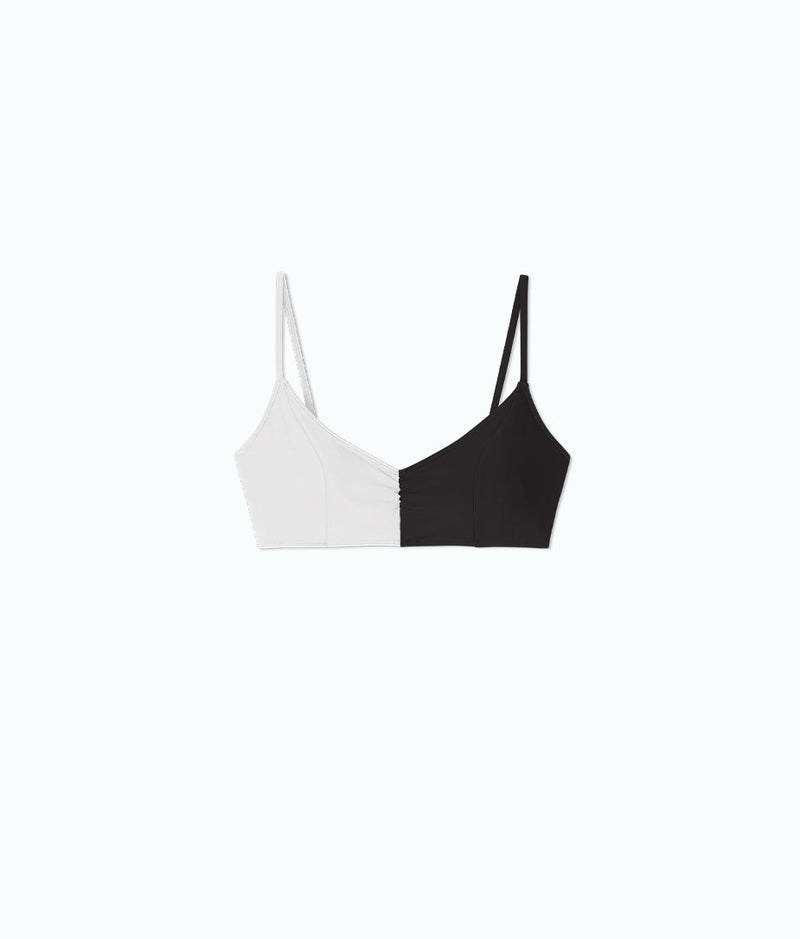 The Split Wanderlust Bikini Top - Sea Urchin & White Sand