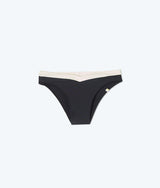 The Cheeky V-Front Low Rise Bikini Bottom - Sea Urchin & White Sand