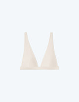 The Plunge Bikini Top - White Sand