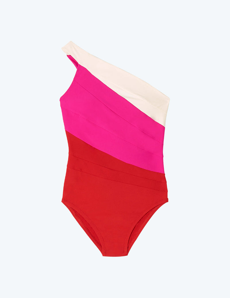 The Long Torso Sidestroke - Lava & Hibiscus & White Sand