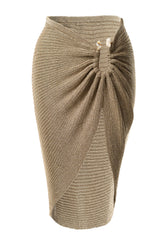 Gold Luminous Metallic Skirt