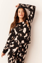 Shari Cloud Jersey PJ Set in Zodiac