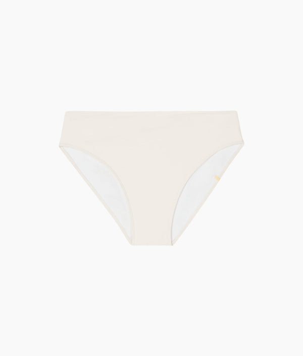 The Classic Mid-Rise Bikini Bottom - White Sand