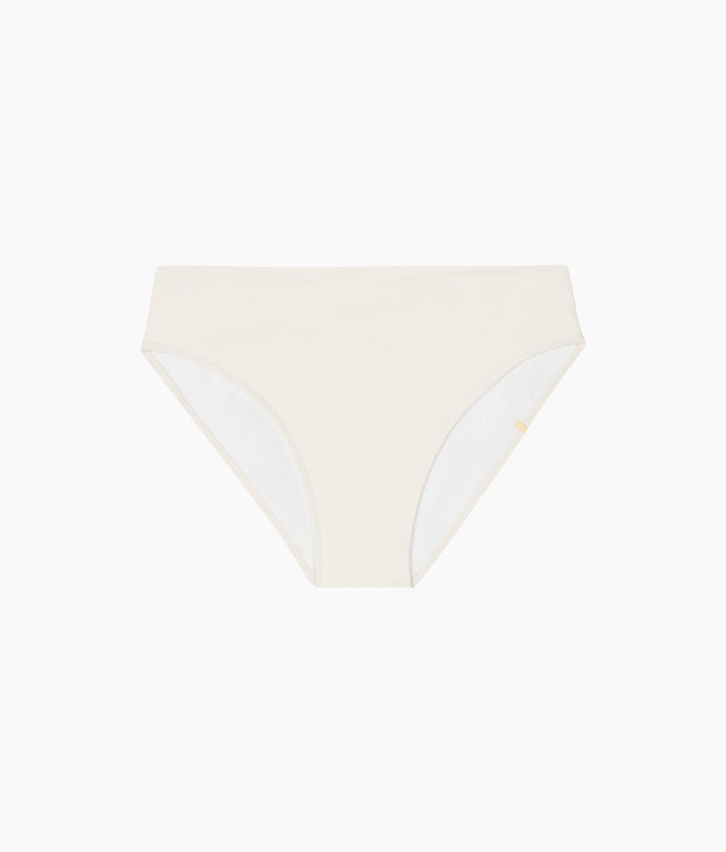The Classic Mid-Rise Bikini Bottom - White Sand
