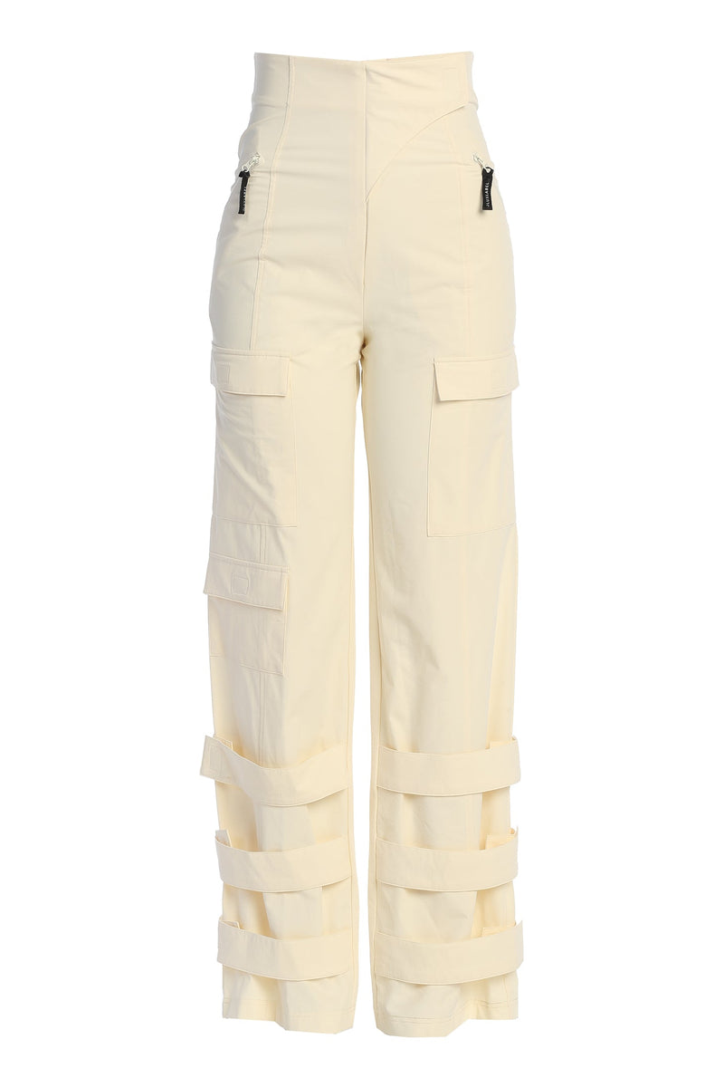 Buttercream Nyah Nylon Utility Pants