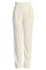 Ivory Villa Views Linen Trousers