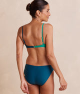 The Diagonal Mid Rise Bottom - Seaglass & Seaweed