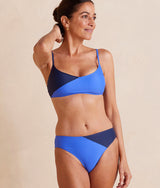 The Marina Bikini Top - Deep Sea & Hydrangea