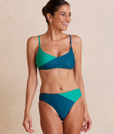 The Marina Bikini Top - Seaglass & Seaweed