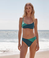 The Marina Bikini Top - Seaglass & Seaweed