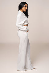 Ivory Thea Linen Pants