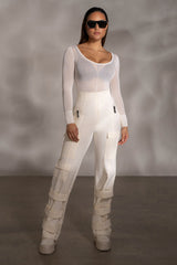 Buttercream Nyah Nylon Utility Pants