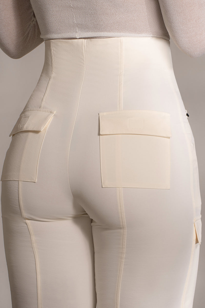 Buttercream Nyah Nylon Utility Pants