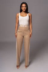 Khaki For The Moment Pants