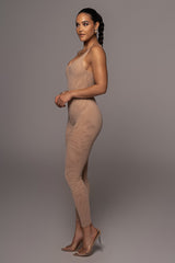 Beige Nina Mesh Pants