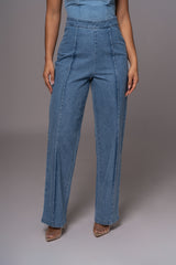 Medium Wash Stay Sharp Denim Trouser