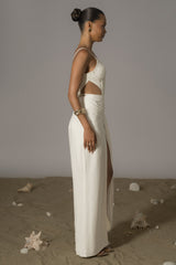 Ivory Las Olas Linen Skirt