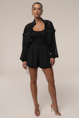 Black Velocity Nylon Shorts