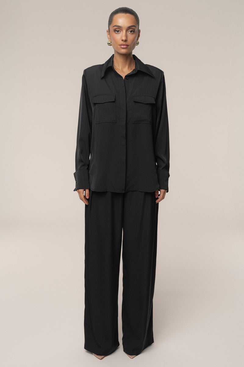 Black Candice Trousers