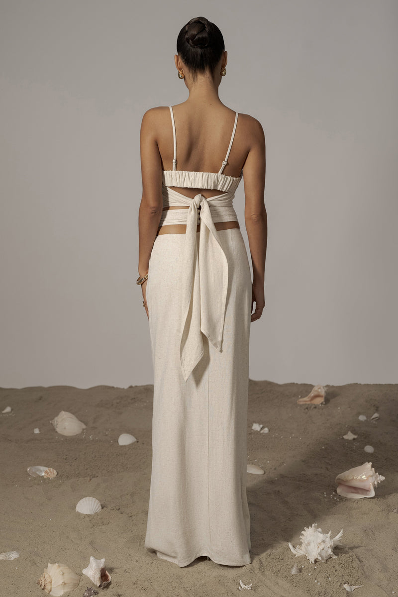 Natural Dreamland Linen Skirt