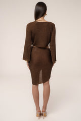 Bronze Luminous Metallic Skirt