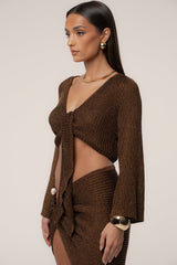 Bronze Luminous Metallic Skirt