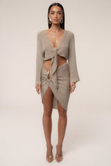 Gold Luminous Metallic Skirt