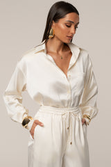 Ivory Sunny Day Drawstring Pants