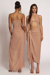Tan Uncharted Waters Sarong