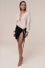 Black Tropic Shore Sarong