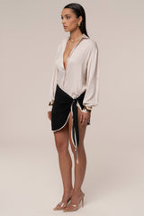 Black Tropic Shore Sarong