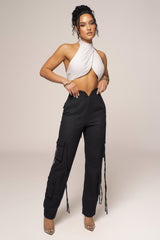 Black Better Half Linen Utility Pants