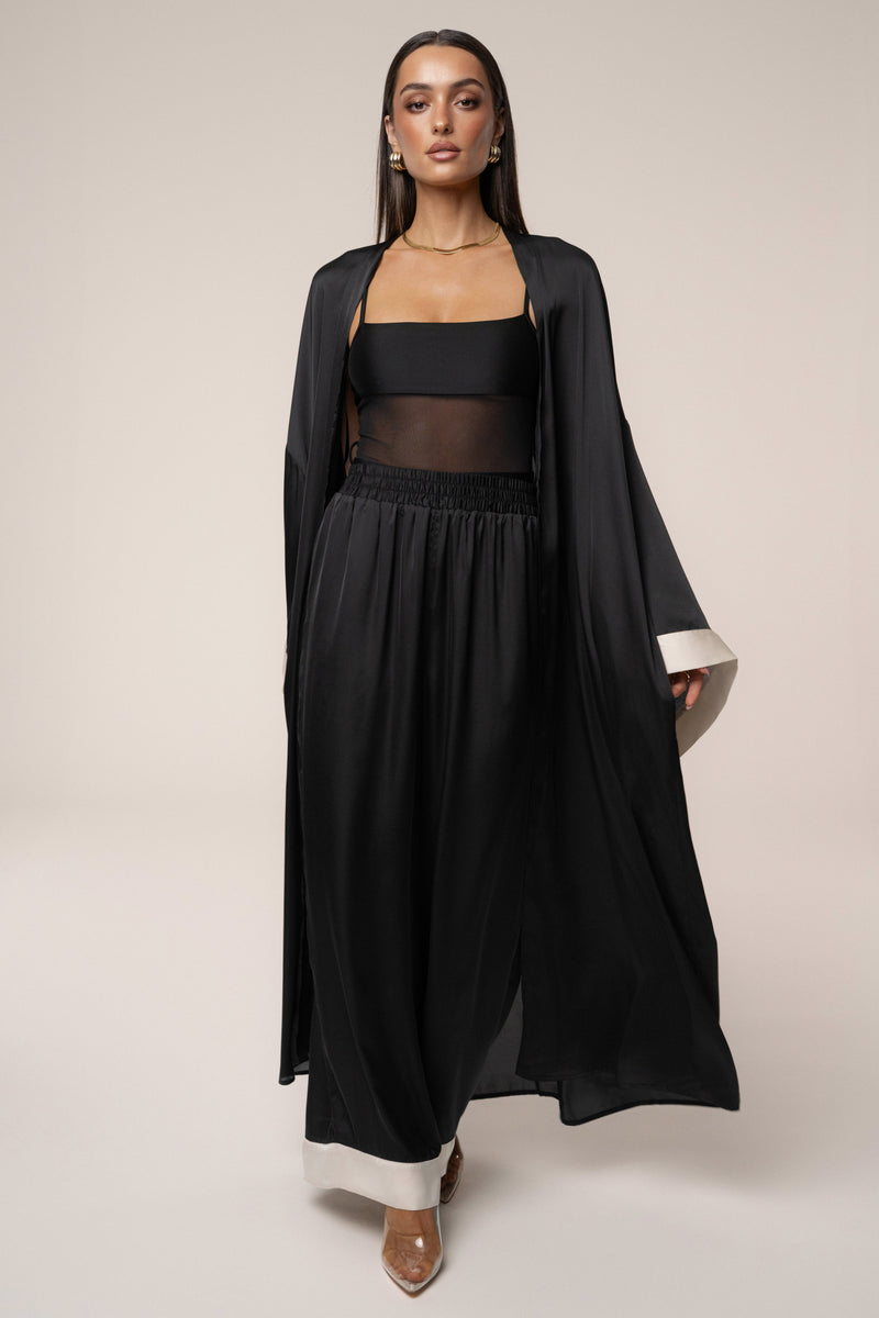 Black Jet Set Wide Leg Pants