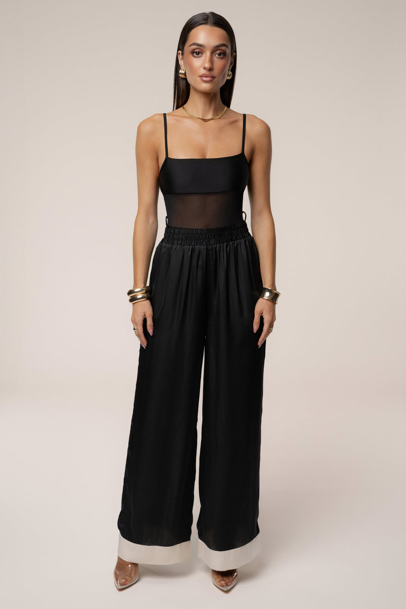 Black Jet Set Wide Leg Pants