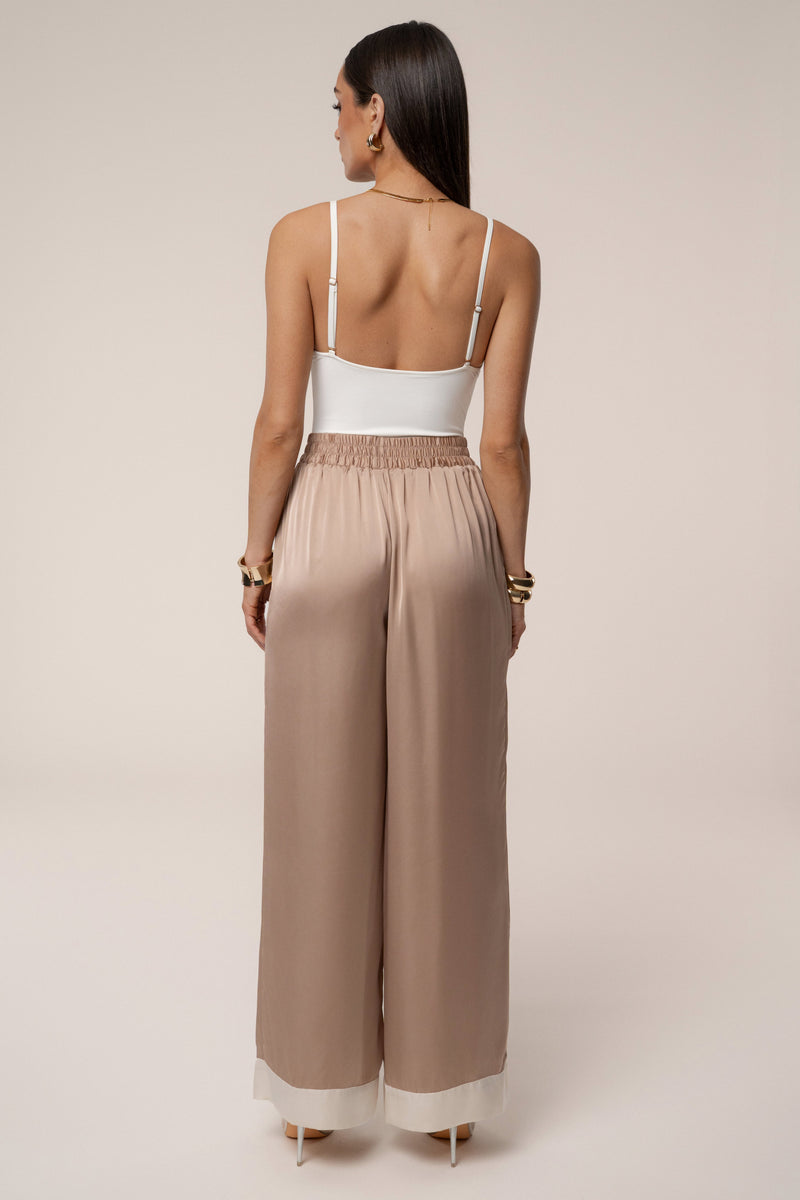 Mocha Jet Set Wide Leg Pants