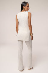 Ivory Lanah Knit Flare Pants