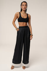 Black Jet Set Wide Leg Pants