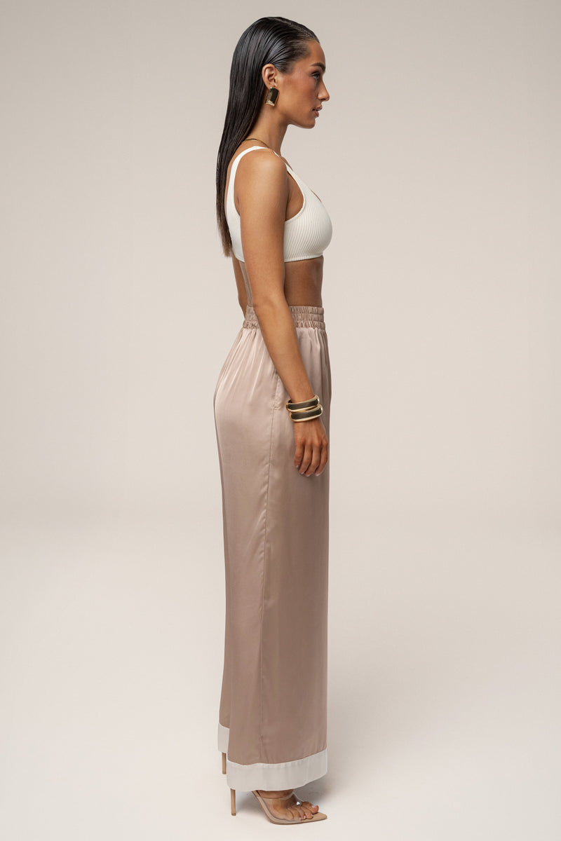 Mocha Jet Set Wide Leg Pants
