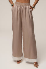 Mocha Jet Set Wide Leg Pants
