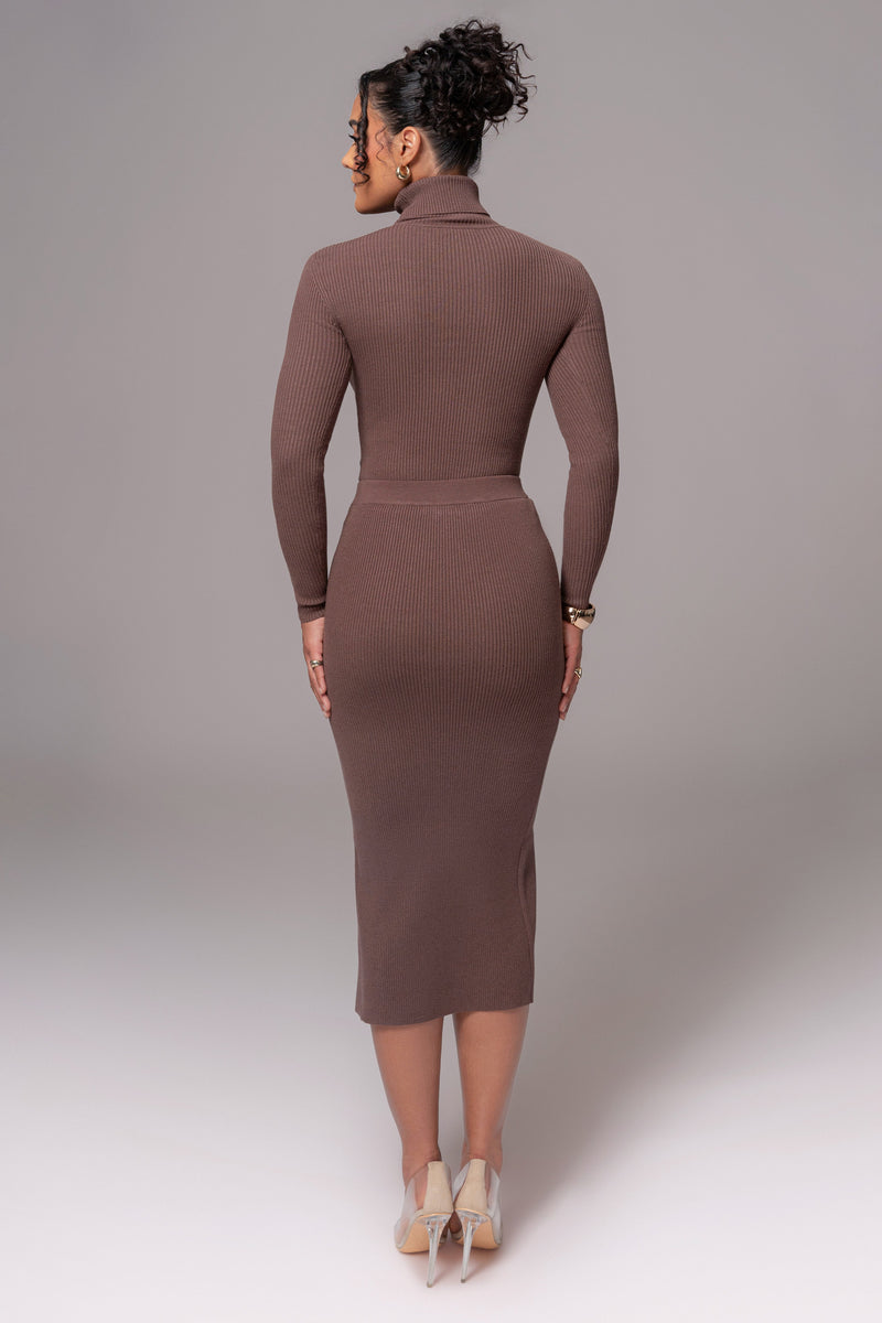Chocolate Cardinal Essential Knit Skirt
