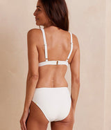 The Plunge Bikini Top - White Sand