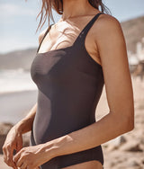 The RippleRib Square Neck One-Piece - Sea Urchin